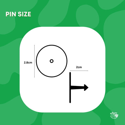 1-100 Cattle Number Ear Tags 5x4cm Set - Small Yellow Pig Goat Livestock Label