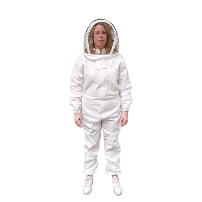 Beekeeping Suit Outfit Bee Hooded Cotton Ventilated Bee Keeping Protective Overalls