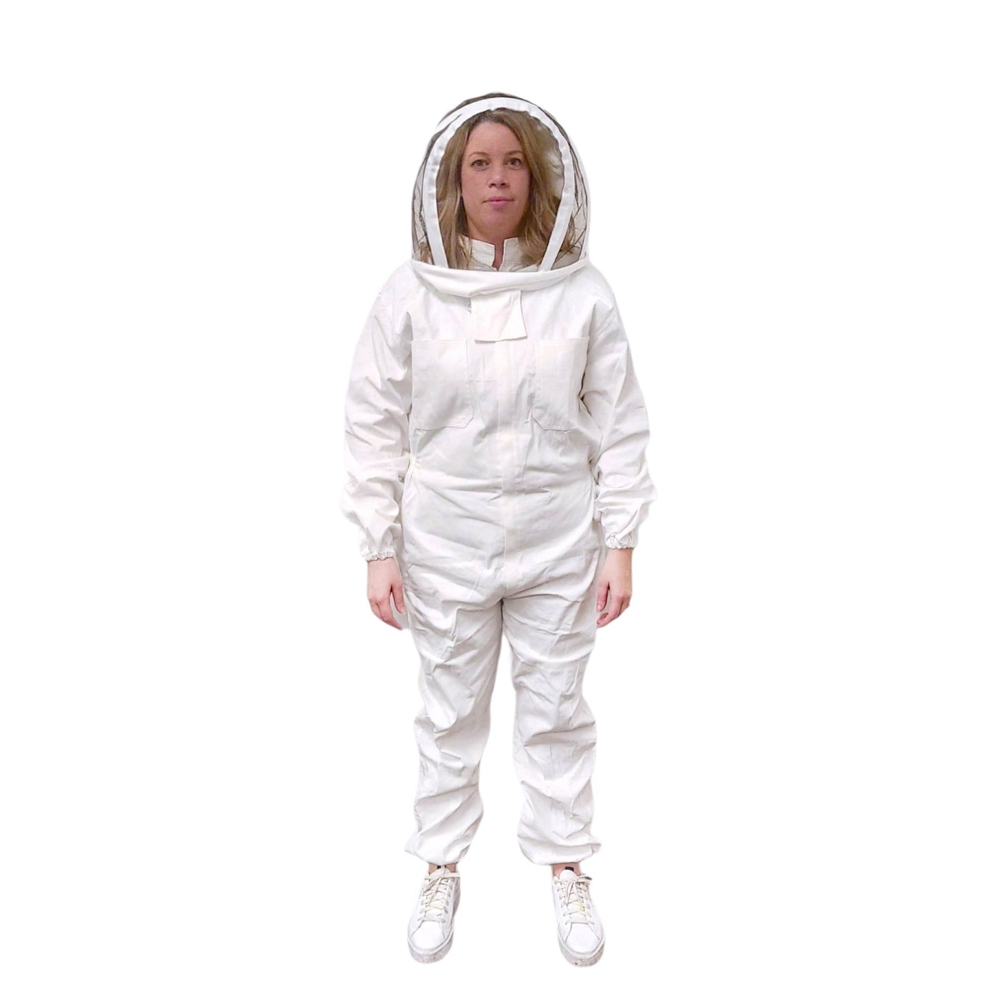 Beekeeping Suit Outfit Bee Hooded Cotton Ventilated Bee Keeping Protective Overalls