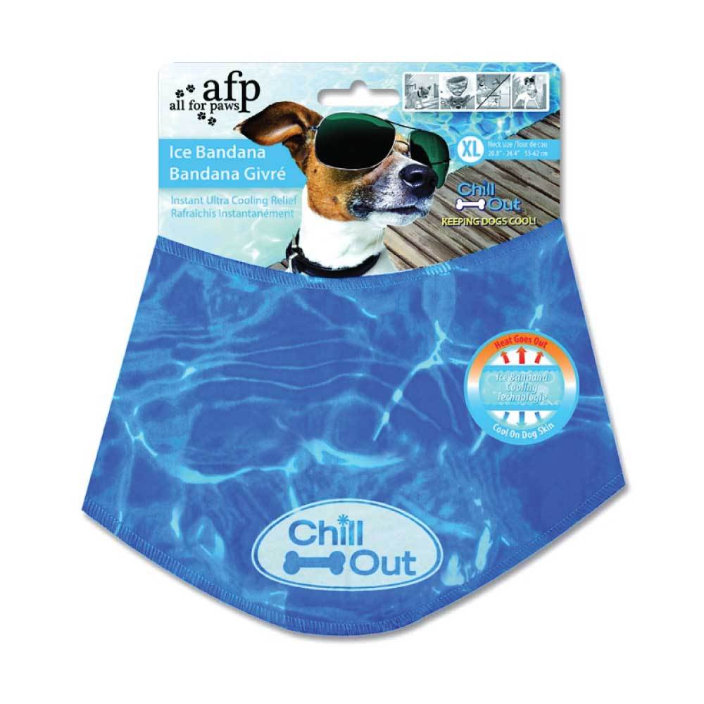 Dog Cooling Bandana - Chill Out Pet Neck Collar Scarf - All For Paws