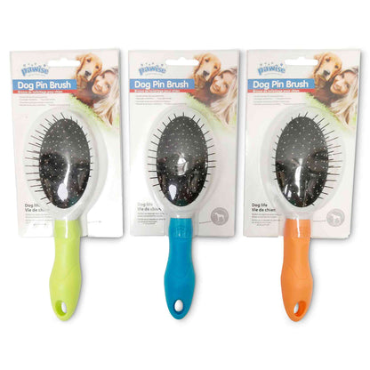 Dog Pin Brush Soft Ball Oval Untangling Anti Slip Handle Pet Cat Grooming Pawise