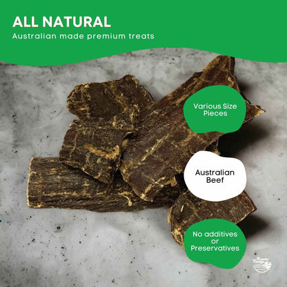 Dog Treat Beef Jerky - Dehydrated Australian Healthy Puppy Chew