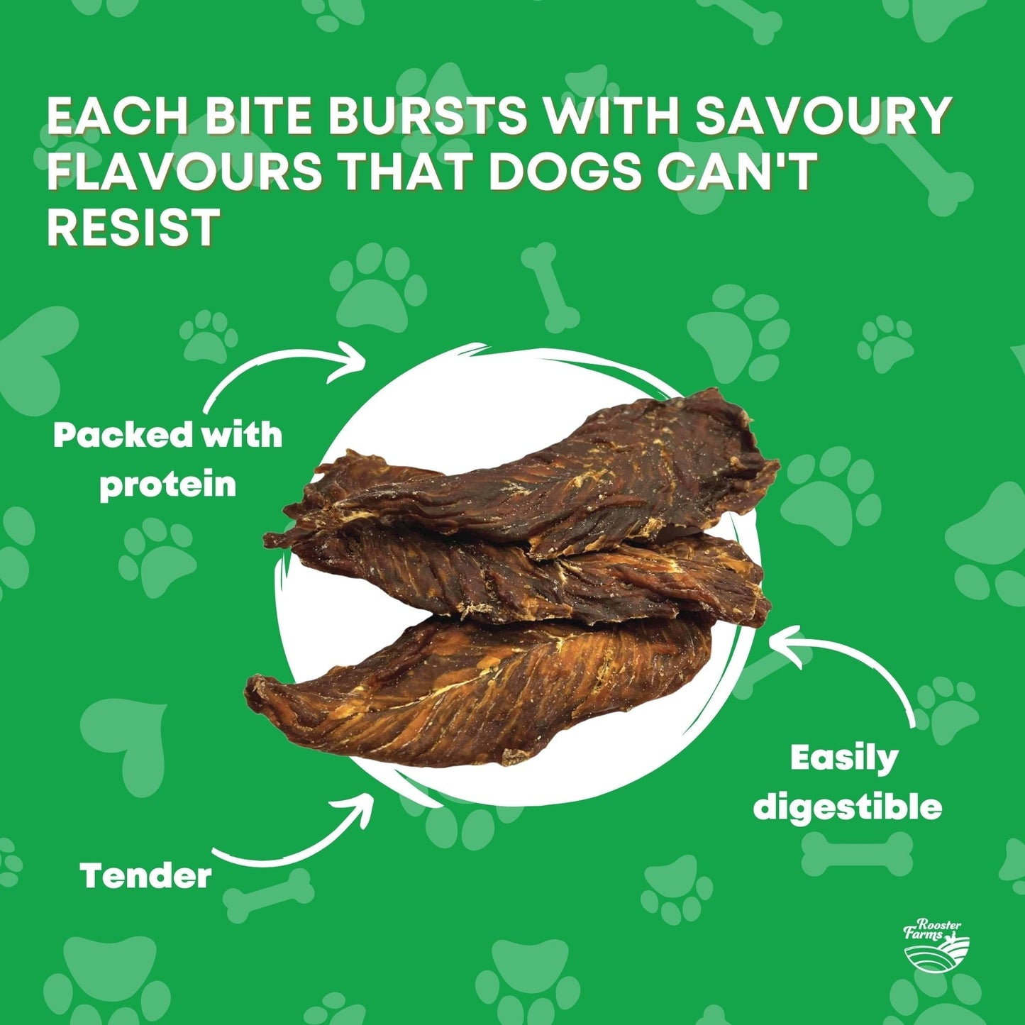 Dog Treat Chicken Breast Jerky - Dehydrated Australian Healthy Puppy Chew