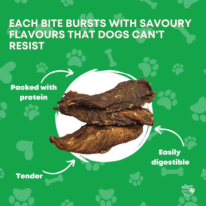 Dog Treat Chicken Breast Jerky - Dehydrated Australian Healthy Puppy Chew