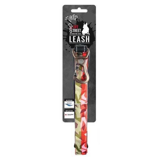 Eco Bionic Dog Leash Reflective Bungee Lead Neoprene Water Resistant Camouflage