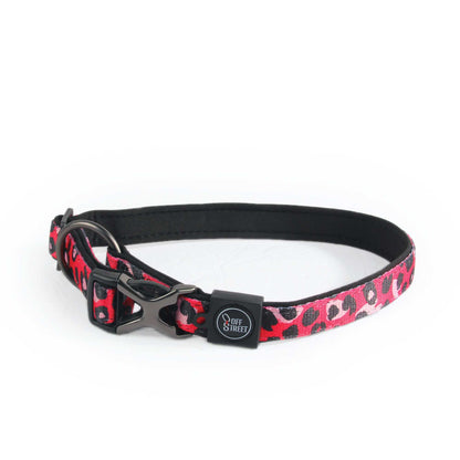 Eco Bionic Finish Dog Collar Breathable Neoprene Weather Resistant Leopard