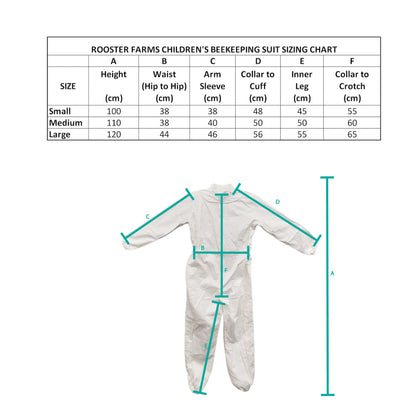 Kids Beekeeping Suit Children's Bee Keeping Outfit Veil Cotton Protective Overall