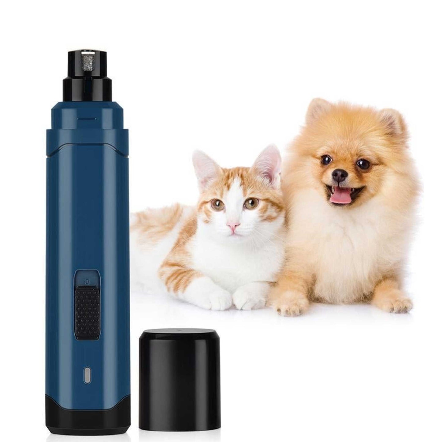 LED Light Pet Nail Grinder Dog Cat Electric Trimmer 2 Speed Rechargeable Filer