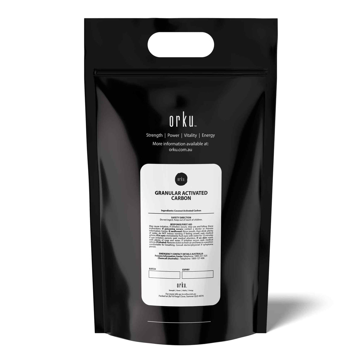 Orku Granular Activated Carbon GAC Coconut Shell Charcoal Filtration Media Bulk