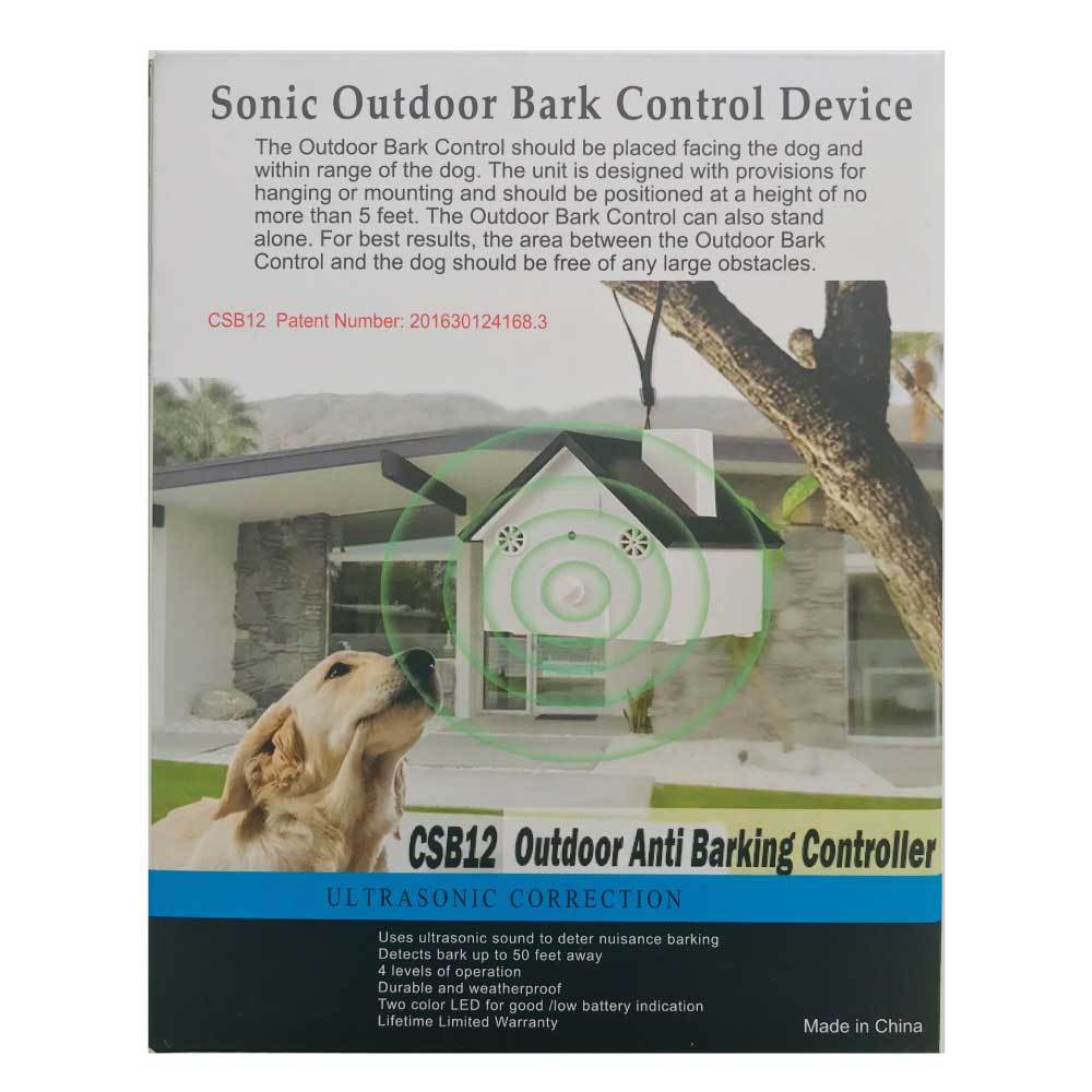 Outdoor Dog Bark Ultrasonic Unit Sound Anti Barking Control Training Rooster Farms