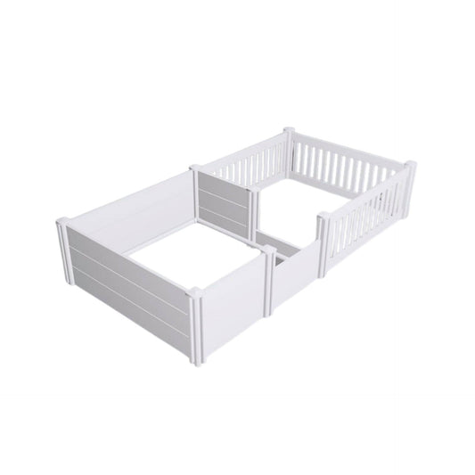 Rooster Farms 2.96m x 1.48m PVC Dog Whelping Box + Playpen Kit - Anti-Crush Rail