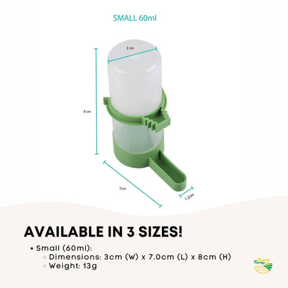 Rooster Farms 5x Bird Cage Water Dispenser Drinker for Pet Parrot Budgie Aviary