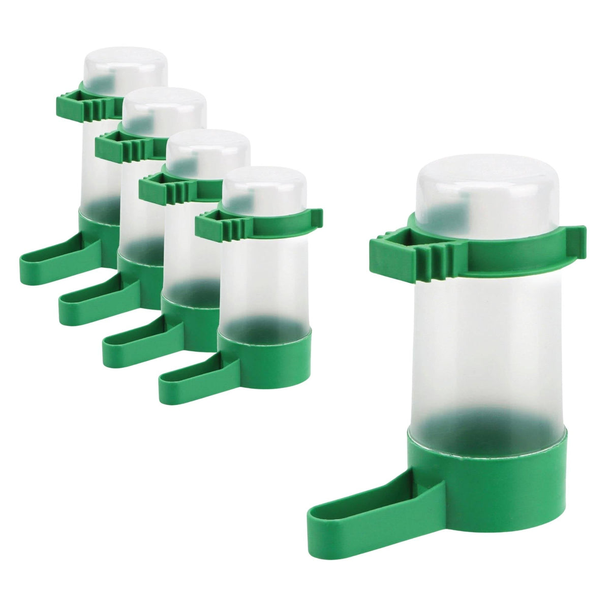 Rooster Farms 5x Bird Cage Water Dispenser Drinker for Pet Parrot Budgie Aviary