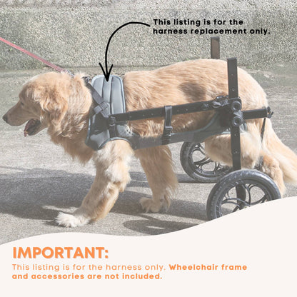 Rooster Farms Replacement Harness for Dog Wheelchair - Large Dogs Up to 45Kg