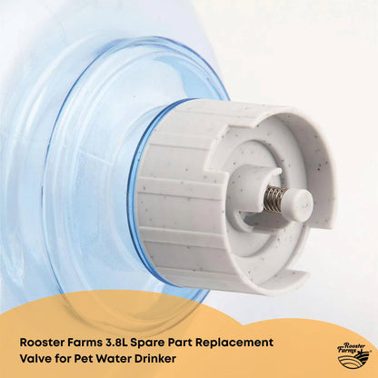 Rooster Farms Replacement Valve Spare Part for 3.8L Pet Water Drinker Dispenser